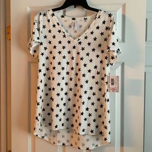 New Lularoe medium Christy tee with stars